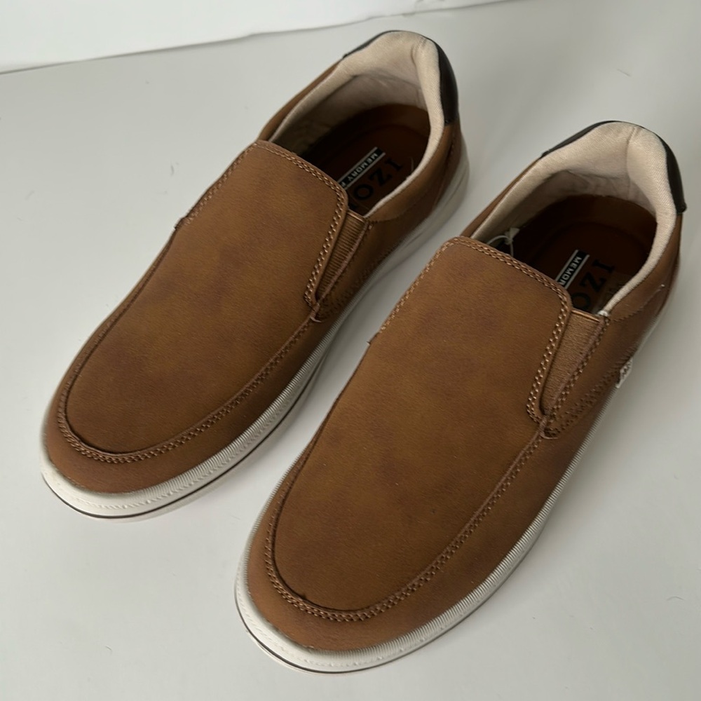 IZOD-Men’s Shoes-Memory Foam, Sz 8, Brown, #1774828, Style BARLOW